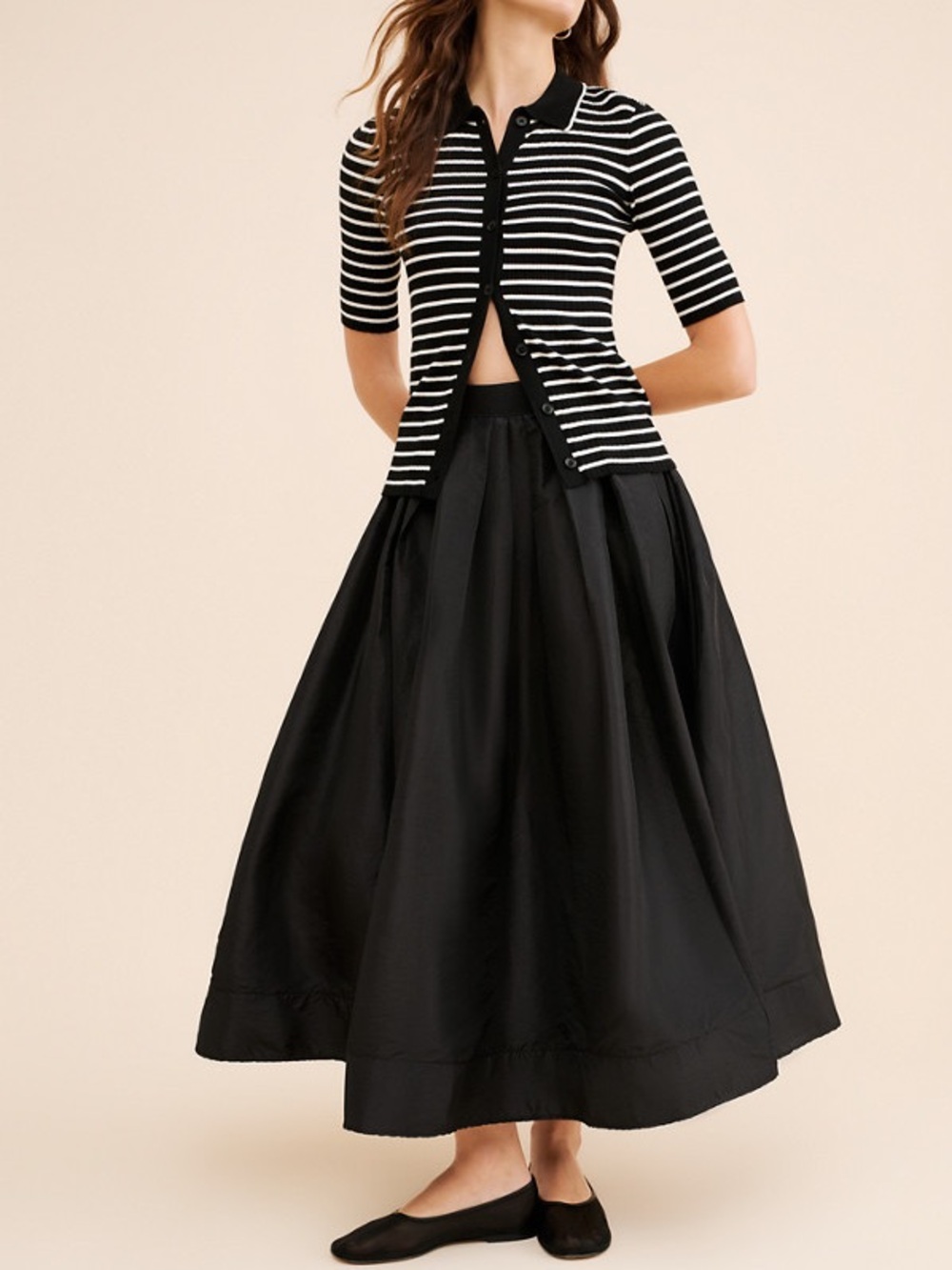 Classic Black Full-Length Women’s Skirt